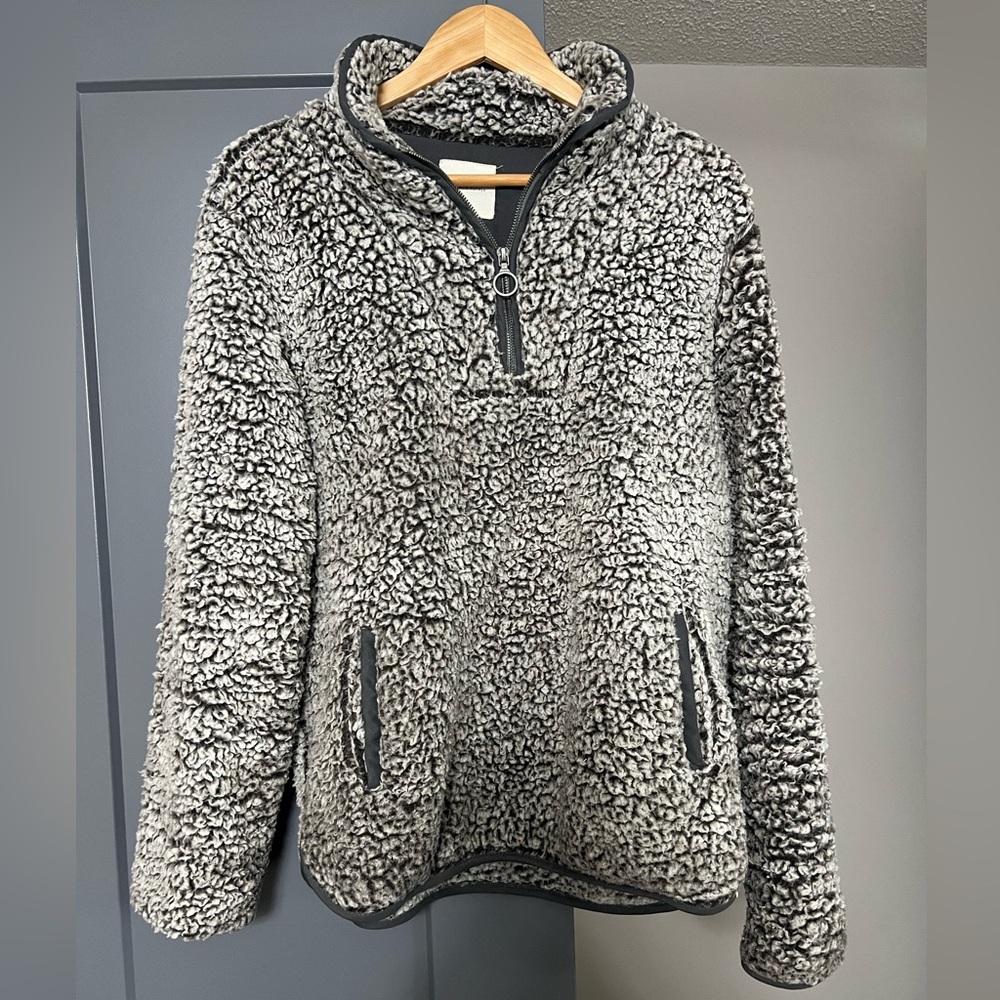 SHERPA PULLOVER SWEATER FROM THREAD & SUPPLY